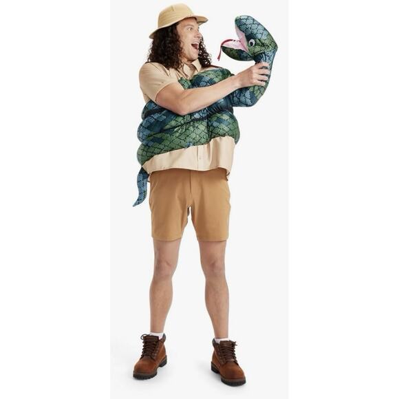 Tipsy Elves Zoo Keeper Halloween Costume Boa Constrictor Men’s Large NEW - Picture 4 of 7